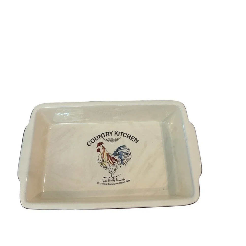 Vintage Terracotta Country Kitchen Cooking Dish